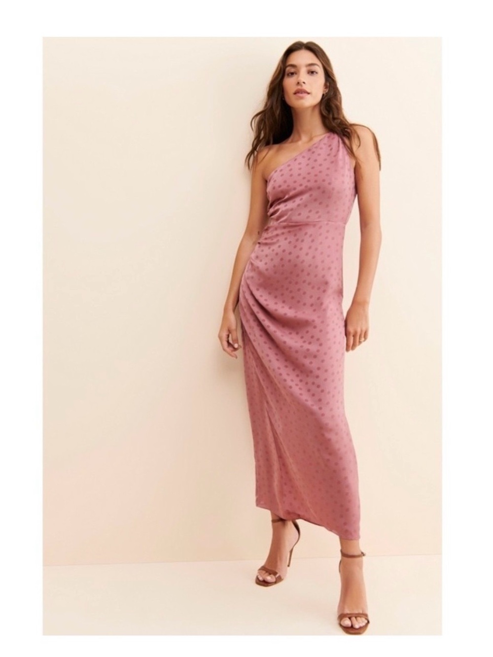 Favorite Daughter Singles Table Dress - Mauve polka dot size 4 - Picture 1 of 7